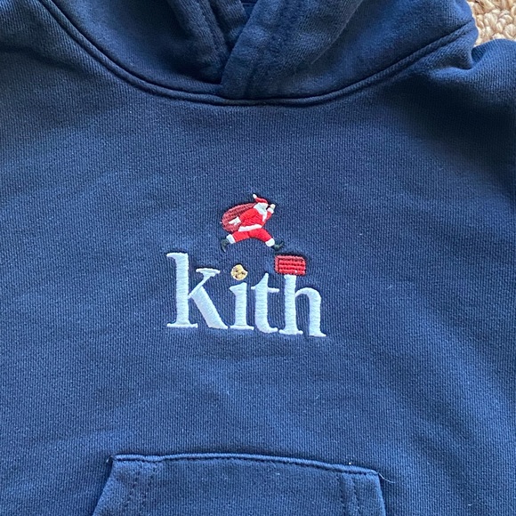 Kith Kids Blue Santa Hoodie - Picture 2 of 6